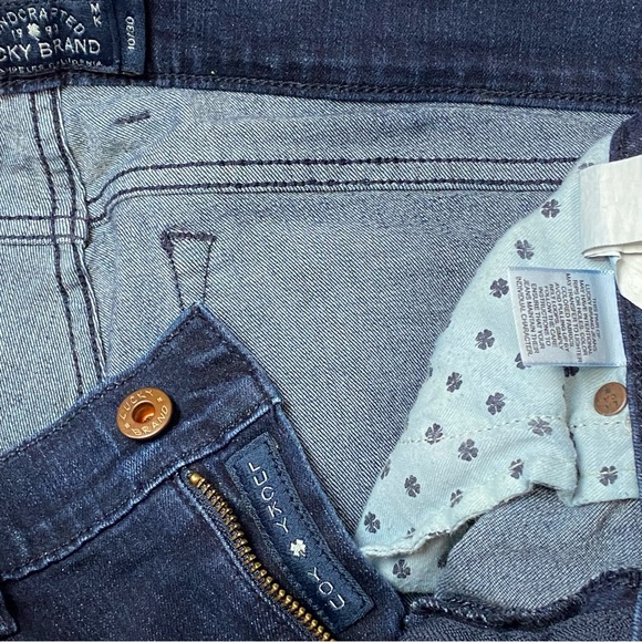 LUCKY BRAND Dark Wash Pencil Capri Jeans Size 10/30 - Picture 8 of 16